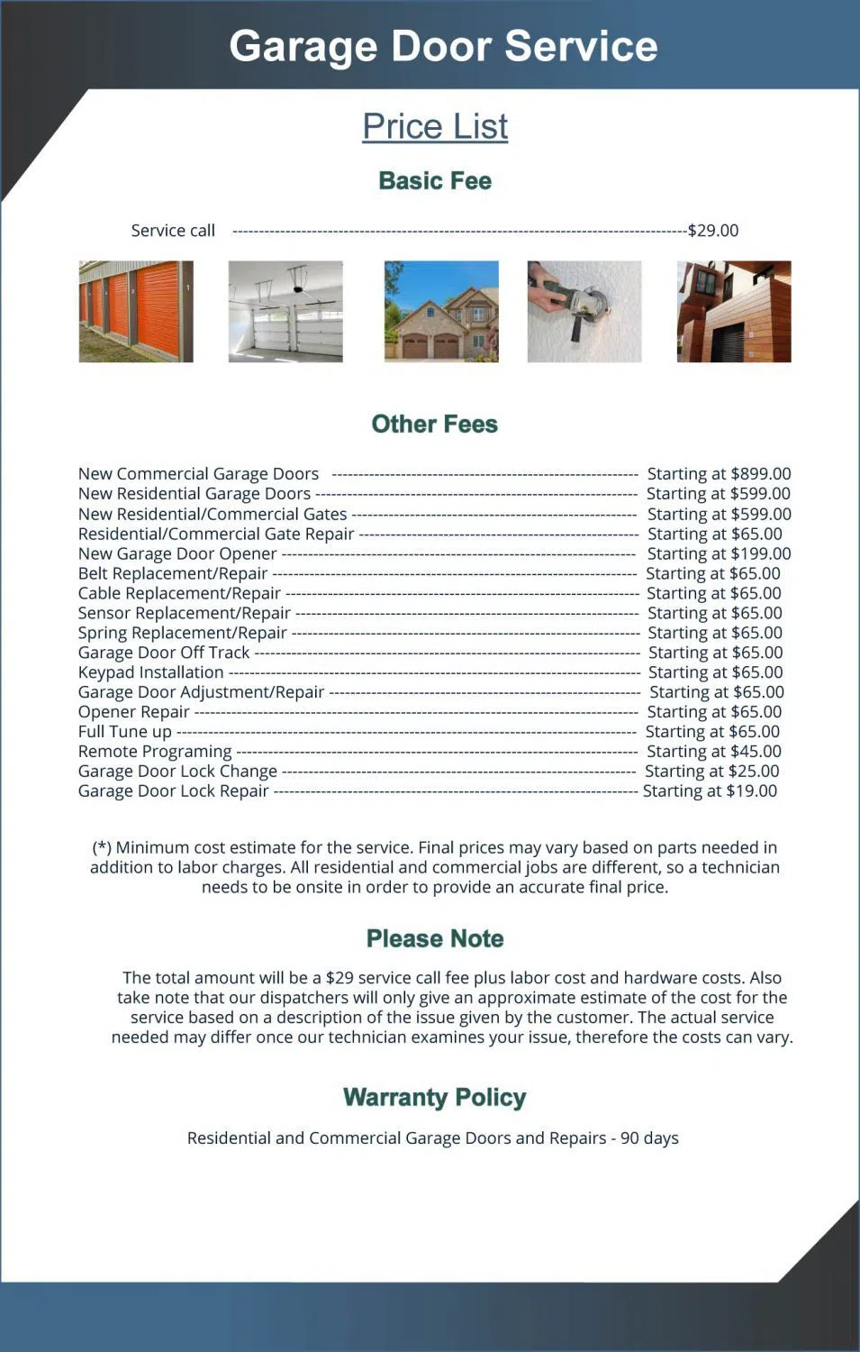 Exclusive Garage Door Service Duarte, CA 626-650-9165